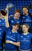 17 December 2016; Leinster captain Carmela Morey and her team-mates celebrate with the cup after the Women's Interprovincial Rugby Championship Round 3 match between Leinster and Munster at Donnybrook Stadium, Dublin. Photo by Piaras Ó Mídheach/Sportsfile