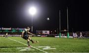 17 December 2016; Jack Carty of Connacht kicks the match winning conversion against Wasps during the European Rugby Champions Cup Pool 2 Round 4 match between Connacht and Wasps at the Sportsground, Galway.  Photo by Matt Browne/Sportsfile