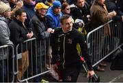 18 December 2016; Tommy Bowe of Ulster arrives ahead of the European Rugby Champions Cup Pool 5 Round 4 match between ASM Clermont Auvergne and Ulster at Stade Marcel-Michelin in Clermont-Ferrand, France. Photo by Ramsey Cardy/Sportsfile