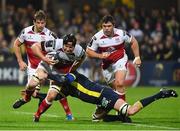 18 December 2016; Franco van der Merwe of Ulster is tackled by Arthur Iturria of ASM Clermont Auvergne during the European Rugby Champions Cup Pool 5 Round 4 match between ASM Clermont Auvergne and Ulster at Stade Marcel-Michelin in Clermont-Ferrand, France. Photo by Ramsey Cardy/Sportsfile