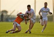 18 December 2016; Stephen Sheridan of Armagh in action against Niall Sludden of Tyrone during the O'Fiaich Cup Final game between Armagh and Tyrone at Oliver Plunkett Park in Crossmaglen, Co. Armagh. Photo by Oliver McVeigh/Sportsfile
