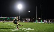 17 December 2016; Jack Carty of Connacht kicks the match winning conversion against Wasps during the European Rugby Champions Cup Pool 2 Round 4 match between Connacht and Wasps at the Sportsground, Galway. Photo by Matt Browne/Sportsfile