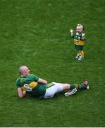 28 August 2016; Kieran Donaghy of Kerry with his daughter Lola Rose on the pitch after the GAA Football All-Ireland Senior Championship Semi-Final game between Dublin and Kerry at Croke Park in Dublin. Photo by Daire Brennan/Sportsfile