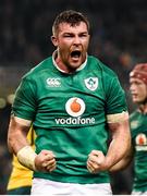 26 November 2016; Peter O'Mahony of Ireland celebrates winning a scrum penalty in the final play of the game during the Autumn International match between Ireland and Australia at the Aviva Stadium in Dublin. Photo by Brendan Moran/Sportsfile