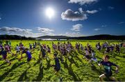 23 February 2016; A general view of the start of the Junior Boys race at the GloHealth Connacht Schools' Cross Country Championships. Calry Community Park, Sligo. Photo by Ramsey Cardy/Sportsfile