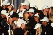 2 October 2016; The USA team and their partners celebrate their victory in The 2016 Ryder Cup Matches at the Hazeltine National Golf Club in Chaska, Minnesota, USA. Photo by Ramsey Cardy/Sportsfile