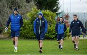 19 December 2016; Hayden Triggs, left, and Isa Nacewa, second left, of Leinster arrive ahead of squad training at UCD in Belfield, Dublin. Photo by Seb Daly/Sportsfile