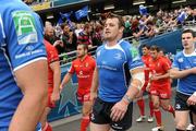 30 April 2011; Leinster's Cian Healy makes his way down the players' tunnel as the teams come out before the game. Heineken Cup Semi-Final, Leinster v Toulouse, Aviva Stadium, Lansdowne Road, Dublin. Picture credit: Brendan Moran / SPORTSFILE