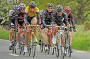 15 May 2011; Jake Tanner, Team Sportscover, and Mark Dowling, Team Dectek, right, lead the breakaway group during the 2011 Shay Elliott Memorial. Bray Wheelers Cycling Club, Bray, Co. Wicklow. Picture credit: Stephen McMahon / SPORTSFILE