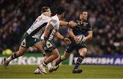 17 December 2016; Robbie Henshaw of Leinster in action against Paul Hill of Northampton Saints during the European Rugby Champions Cup Pool 4 Round 4 match between Leinster and Northampton Saints at the Aviva Stadium, Dublin. Photo by Brendan Moran/Sportsfile