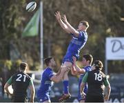 21 December 2016; Jack Regan of the Leinster Development XV takes the ball in the lineout against Ireland Under-20 XV during the match between Leinster Development XV and Ireland Under-20 XV at Donnybrook Stadium in Dublin. Photo by Matt Browne/Sportsfile