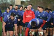 21 December 2016; Munster players and defence coach Jacques Nienaber during squad training at the University of Limerick in Limerick. Photo by Diarmuid Greene/Sportsfile