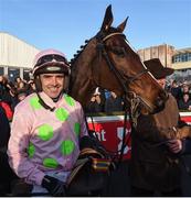 26 December 2016; Ruby Walsh with Min after winning the Racing Post Novice Steeplechase during day one of the Leopardstown Christmas Festival  in Leopardstown, Dublin. Photo by Matt Browne/Sportsfile