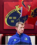 26 December 2016; Leinster head coach Leo Cullen prior to the Guinness PRO12 Round 11 match between Munster and Leinster at Thomond Park in Limerick. Photo by Stephen McCarthy/Sportsfile
