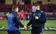 26 December 2016; Tadhg Furlong of Leinster and Jack O'Donoghue of Munster prior to the Guinness PRO12 Round 11 match between Munster and Leinster at Thomond Park in Limerick. Photo by Stephen McCarthy/Sportsfile