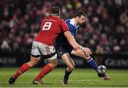 26 December 2016; Robbie Henshaw of Leinster is tackled by CJ Stander of Munster during the Guinness PRO12 Round 11 match between Munster and Leinster at Thomond Park in Limerick. Photo by Brendan Moran/Sportsfile