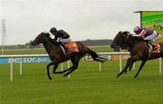 21 May 2011; Roderic O'Connor, left, with Joseph O'Brien up, on their way to winning the Abu Dhabi Irish 2,000 Guineas. Curragh Racecourse, Curragh, Co. Kildare. Photo by Sportsfile