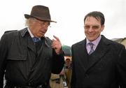 21 May 2011; Trainer of  Roderic O'Connor Aidan O'Brien, right, and owner John Magnier, after winning the Abu Dhabi Irish 2,000 Guineas. Curragh Racecourse, Curragh, Co. Kildare. Photo by Sportsfile