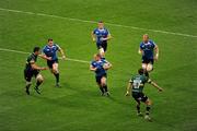 21 May 2011; Richardt Strauss, Leinster, on the attack supported by Cian Healy, left, Jamie Heaslip and Leo Cullen, right. Heineken Cup Final, Leinster v Northampton Saints, Millennium Stadium, Cardiff, Wales. Picture credit: Stephen McCarthy / SPORTSFILE