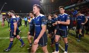 26 December 2016; Leinster players, from left, Michael Bent, Jamison Gibson-Park, Rory O'Loughlin, Tom Daly and Ross Molony after the Guinness PRO12 Round 11 match between Munster and Leinster at Thomond Park in Limerick. Photo by Brendan Moran/Sportsfile