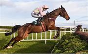 27 December 2016; Douvan, with Ruby Walsh up, jumps the second on their way to winning the Paddy Power Cashcard Steeplechase during day two of the Leopardstown Christmas Festival in Leopardstown, Dublin. Photo by Matt Browne/Sportsfile