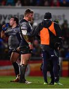 23 December 2016; Finlay Bealham of Connacht after picking up an injury during the Guinness PRO12 Round 11 match between Ulster and Connacht at the Kingspan Stadium in Belfast. Photo by Ramsey Cardy/Sportsfile