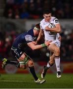 23 December 2016; Jacob Stockdale of Ulster is tackled by Sean O’Brien of Connacht during the Guinness PRO12 Round 11 match between Ulster and Connacht at the Kingspan Stadium in Belfast. Photo by Ramsey Cardy/Sportsfile