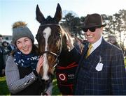 28 December 2016; Stable hand Steph Searle, left, and owner Rich Ricci with winning horse Vroum Vroum Mag following the Squared Financial Christmas Hurdle during day three of the Leopardstown Christmas Festival in Leopardstown, Dublin. Photo by Seb Daly/Sportsfile
