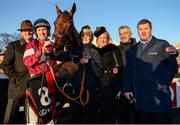 28 December 2016; Winning connections, including jockey Jack Kennedy, second left, owners Anita and Michael O'Leary, second and third right, and trainer Gordon Elliott, right, following the Lexus Steeplechase during day three of the Leopardstown Christmas Festival in Leopardstown, Dublin. Photo by Seb Daly/Sportsfile