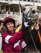 29 December 2016; Jockey Bryan Cooper celebrates with Petit Mouchoir after winning The Ryanair Hurdle during day four of the Leopardstown Christmas Festival in Leopardstown, Dublin. Photo by Cody Glenn/Sportsfile