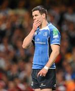 21 May 2011; Jonathan Sexton, Leinster, reacts to the third try scored by Northampton Saints. Heineken Cup Final, Leinster v Northampton Saints, Millennium Stadium, Cardiff, Wales. Picture credit: Brendan Moran / SPORTSFILE
