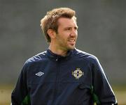 23 May 2011; Northern Ireland captain Gareth McAuley during squad training ahead of their side's upcoming Carling Four Nations Tournament game against Republic of Ireland on Tuesday. Northern Ireland Squad Training, Wayside Celtic FC, Jackson Park, Kilternan, Co. Dublin. Picture credit: Oliver McVeigh / SPORTSFILE