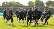 23 May 2011; A general view of Northern Ireland players during squad training ahead of their side's upcoming Carling Four Nations Tournament game against Republic of Ireland on Tuesday. Northern Ireland Squad Training, Wayside Celtic FC, Jackson Park, Kilternan, Co. Dublin. Picture credit: Oliver McVeigh / SPORTSFILE