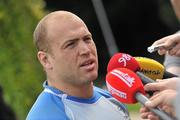 24 May 2011; Leinster's Richardt Strauss during a press conference ahead of their Celtic League Grand Final against Munster on Saturday. Leinster Rugby Press Conference, UCD, Dublin. Picture credit: David Maher / SPORTSFILE