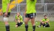 24 May 2011; Munster's Paul Warwick, left, and Denis Leamy during squad training ahead of their Celtic League Grand Final against Leinster on Saturday. Munster Rugby Squad Training, Thomond Park, Limerick. Picture credit: Diarmuid Greene / SPORTSFILE