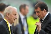 24 May 2011; Republic of Ireland manager Giovanni Trapattoni, left, with his assistant Marco Tardelli before the start of the game. Carling Four Nations Tournament, Republic of Ireland v Northern Ireland, Aviva Stadium, Lansdowne Road, Dublin. Picture credit: David Maher / SPORTSFILE