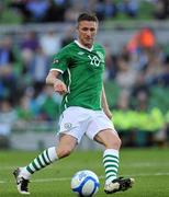 24 May 2011; Robbie Keane, Republic of Ireland, on his way to scoring his side's second goal. Carling Four Nations Tournament, Republic of Ireland v Northern Ireland, Aviva Stadium, Lansdowne Road, Dublin. Picture credit: Barry Cregg / SPORTSFILE