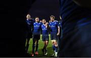 31 December 2016; Jamie Heaslip speaks to his Leinster team-mates following the Guinness PRO12 Round 12 match between Leinster and Ulster at the RDS Arena in Dublin. Photo by Stephen McCarthy/Sportsfile