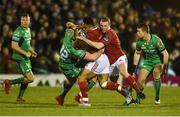 31 December 2016; Francis Saili of Munster is tackled by Peter Robb of Connacht during the Guinness PRO12 Round 12 match between Connacht and Munster at Sportsground in Galway. Photo by Diarmuid Greene/Sportsfile