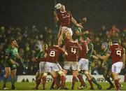 31 December 2016; Billy Holland of Munster takes possession in a lineout ahead of John Muldoon of Connacht  during the Guinness PRO12 Round 12 match between Connacht and Munster at Sportsground in Galway. Photo by Diarmuid Greene/Sportsfile