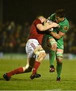 31 December 2016; Jake Heenan of Connacht is tackled by Jack O’Donoghue of Munster during the Guinness PRO12 Round 12 match between Connacht and Munster at Sportsground in Galway. Photo by Diarmuid Greene/Sportsfile