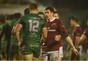 31 December 2016; Ian Keatley of Munster shakes hands with Peter Robb, 12, of Connacht after the Guinness PRO12 Round 12 match between Connacht and Munster at Sportsground in Galway. Photo by Diarmuid Greene/Sportsfile