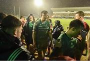 31 December 2016; Rory Parata, right, leaves the pitch ahead of teammate James Cannon, centre, of Connacht after the Guinness PRO12 Round 12 match between Connacht and Munster at Sportsground in Galway. Photo by Brendan Moran/Sportsfile