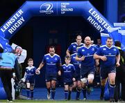 31 December 2016; Leinster matchday mascots Jack Moyles and Jack Littleton with captain Isa Nacewa ahead of the Guinness PRO12 Round 12 match between Leinster and Ulster at the RDS Arena in Dublin. Photo by Ramsey Cardy/Sportsfile