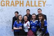 31 December 2016; Joey Carbery, Dominic Ryan and Rhys Ruddock of Leinster pose for a photograph with fans at Autograph Alley at the Guinness PRO12 Round 12 match between Leinster and Ulster at the RDS Arena in Dublin. Photo by David Fitzgerald/Sportsfile