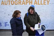31 December 2016; Fans wait for the players to arrive to Autograph Alley at the Guinness PRO12 Round 12 match between Leinster and Ulster at the RDS Arena in Dublin. Photo by David Fitzgerald/Sportsfile