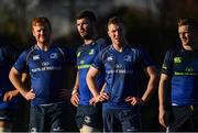 2 January 2017; Leinster players, from left, Peadar Timmins, Mick Kearney, Rory O'Loughlin and Nick McCarthy during squad training at UCD in Dublin. Photo by Ramsey Cardy/Sportsfile