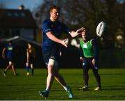 2 January 2017; Peadar Timmins of Leinster during squad training at UCD in Dublin. Photo by Ramsey Cardy/Sportsfile