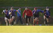 2 January 2017; Munster players Sam Arnold, Steve Crosbie, Simon Zebo, Dan Goggin and Greg O'Shea in action during squad training at University of Limerick in Limerick. Photo by Diarmuid Greene/Sportsfile