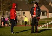 2 January 2017; Munster director of rugby Rassie Erasmus in conversation with Keith Earls during squad training at University of Limerick in Limerick. Photo by Diarmuid Greene/Sportsfile